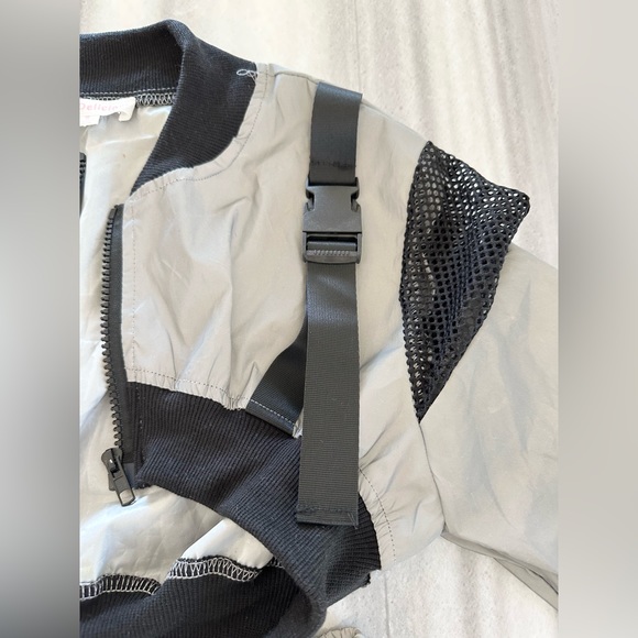 Reflective Silver Shorts & Cropped Jacket Set S - Picture 9 of 13